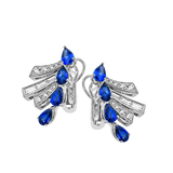 Color Earring in 18k Gold with Diamonds