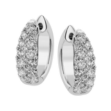 Hoop Earring in 18k Gold with Diamonds