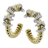 Earring in 18k Gold with Diamonds