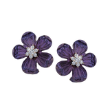 Color Earring in 18k Gold with Diamonds