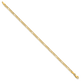 14k 3mm Concave Open Figaro Chain
