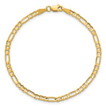 14k 3mm Concave Open Figaro Chain