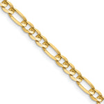 14k 4.5mm Concave Open Figaro Chain