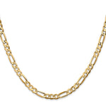 14k 4.5mm Concave Open Figaro Chain
