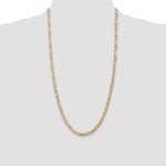 14k 4.5mm Concave Open Figaro Chain