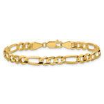 14k 5.5mm Concave Open Figaro Chain