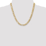 14k 6.75mm Concave Open Figaro Chain
