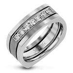 Men Ring in 14k Gold with Diamonds