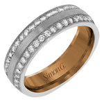 Men Ring in 14k Gold with Diamonds