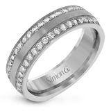 Men Ring in 14k Gold with Diamonds