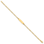 14k Figaro ID Bracelet