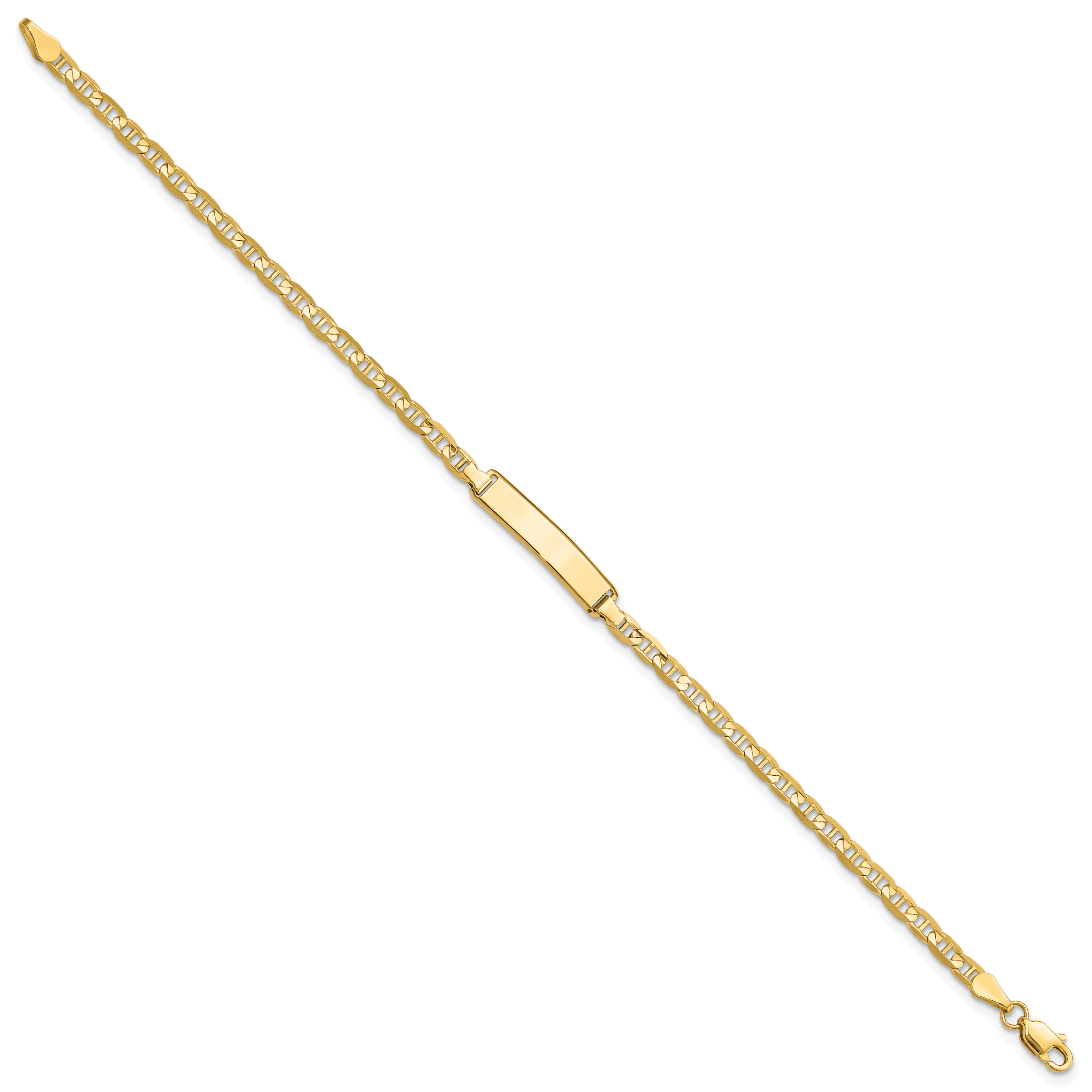 14k Anchor Link ID Bracelet