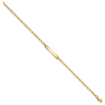 14k Flat Anchor Link ID Bracelet
