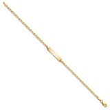 14k Flat Anchor Link ID Bracelet