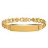 14k Curb Link ID Bracelet