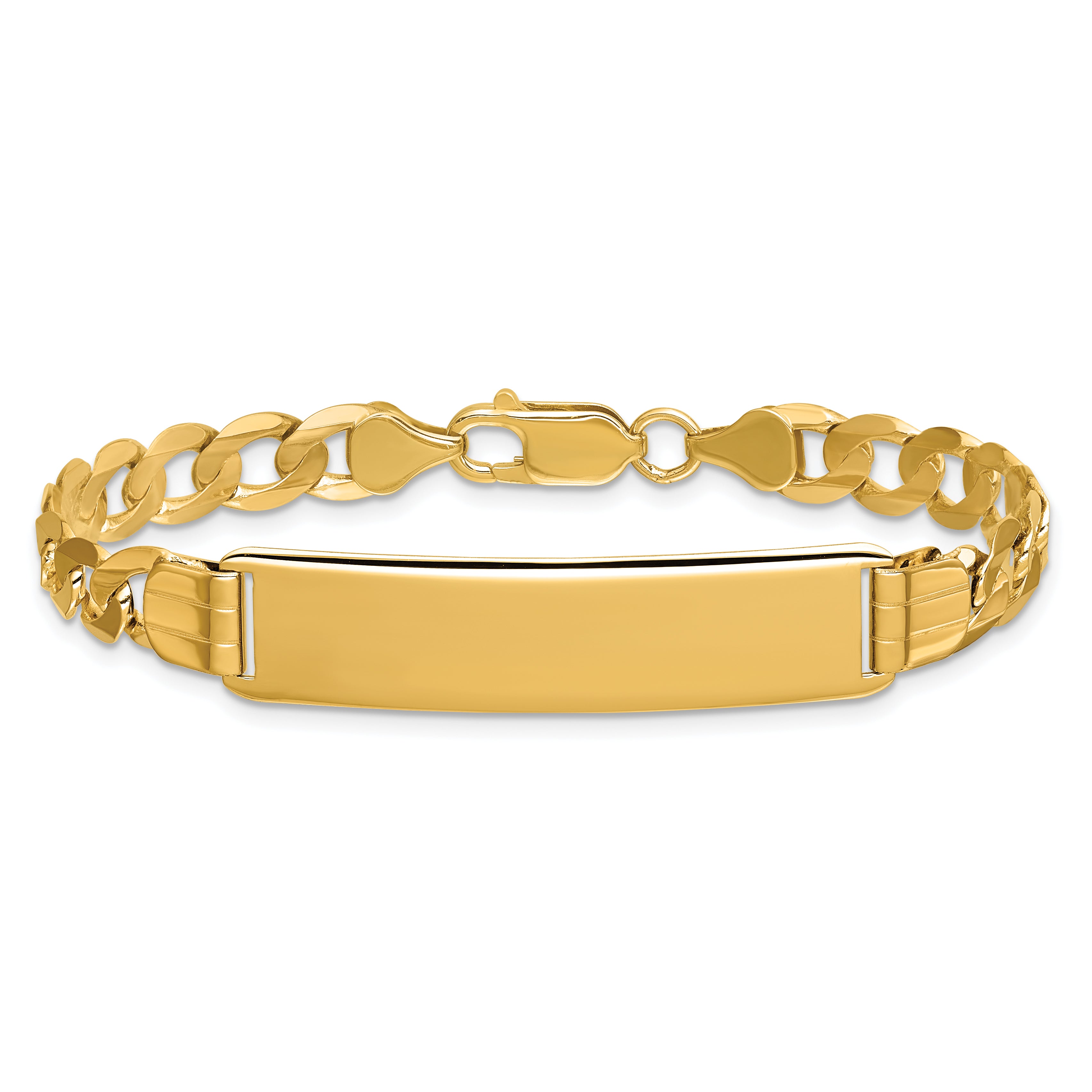 14k Curb Link ID Bracelet