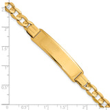 14k Curb Link ID Bracelet