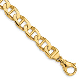 14k 10.3mm Hand-polished Anchor Link Chain