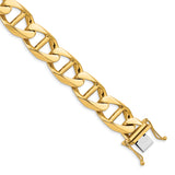 14k 14.6mm Hand-polished Anchor Link Chain