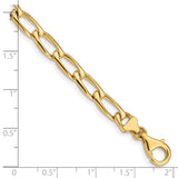 14K 5.9mm Hand-Polished Open Link Chain
