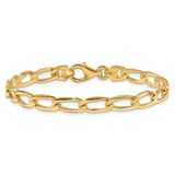 14K 5.9mm Hand-Polished Open Link Chain