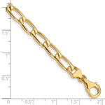 14K 5.9mm Hand-Polished Open Link Bracelet