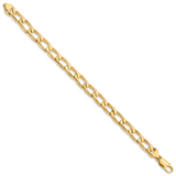 14K 8.5mm Hand-polished Open Link Bracelet