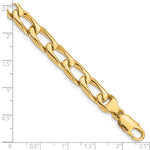 14K 8.5mm Hand-polished Open Link Bracelet