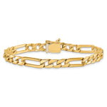 14K 6mm Hand-polished Fancy Link Bracelet