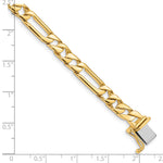 14K 6mm Hand-polished Fancy Link Bracelet