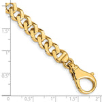 14k 8mm Hand-polished Fancy Link Bracelet