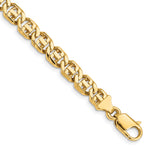 14K 6.75mm Hand-Polished Fancy Link Bracelet