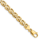 14K 6.75mm Hand-Polished Fancy Link Bracelet