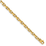 14k 4.2mm Hand-polished Fancy Link Bracelet