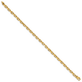14k 4.2mm Hand-polished Fancy Link Bracelet