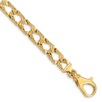 14k 8.6mm Hand Polished Fancy Link Chain