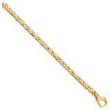 14K 5.8mm Hand Polished Fancy Link Bracelet