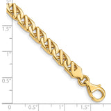 14K 6.1mm Hand-polished Fancy Link Chain