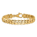 14k 10.75mm Hand Polished Fancy Link Necklace