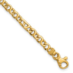 14K Hand Polished 4.3mm Fancy Link Chain