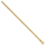 14K Hand Polished 4.3mm Fancy Link Chain