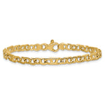 14K Hand Polished 4.3mm Fancy Link Chain
