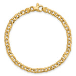 14K Hand Polished 4.3mm Fancy Link Chain