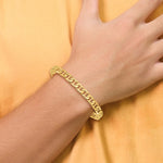 14k 6.5mm Hand-polished Fancy Anchor Link Bracelet