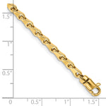 14k 3.3mm Hand-polished Fancy Link Bracelet