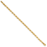 14k 3.9mm Hand-polished Fancy Link Bracelet