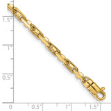 14k 3.8mm Polished Fancy Link Chain