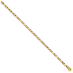 14k 3.8mm Polished Fancy Link Chain