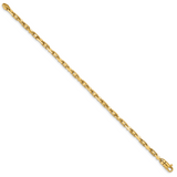 14k 3.8mm Polished Fancy Link Chain