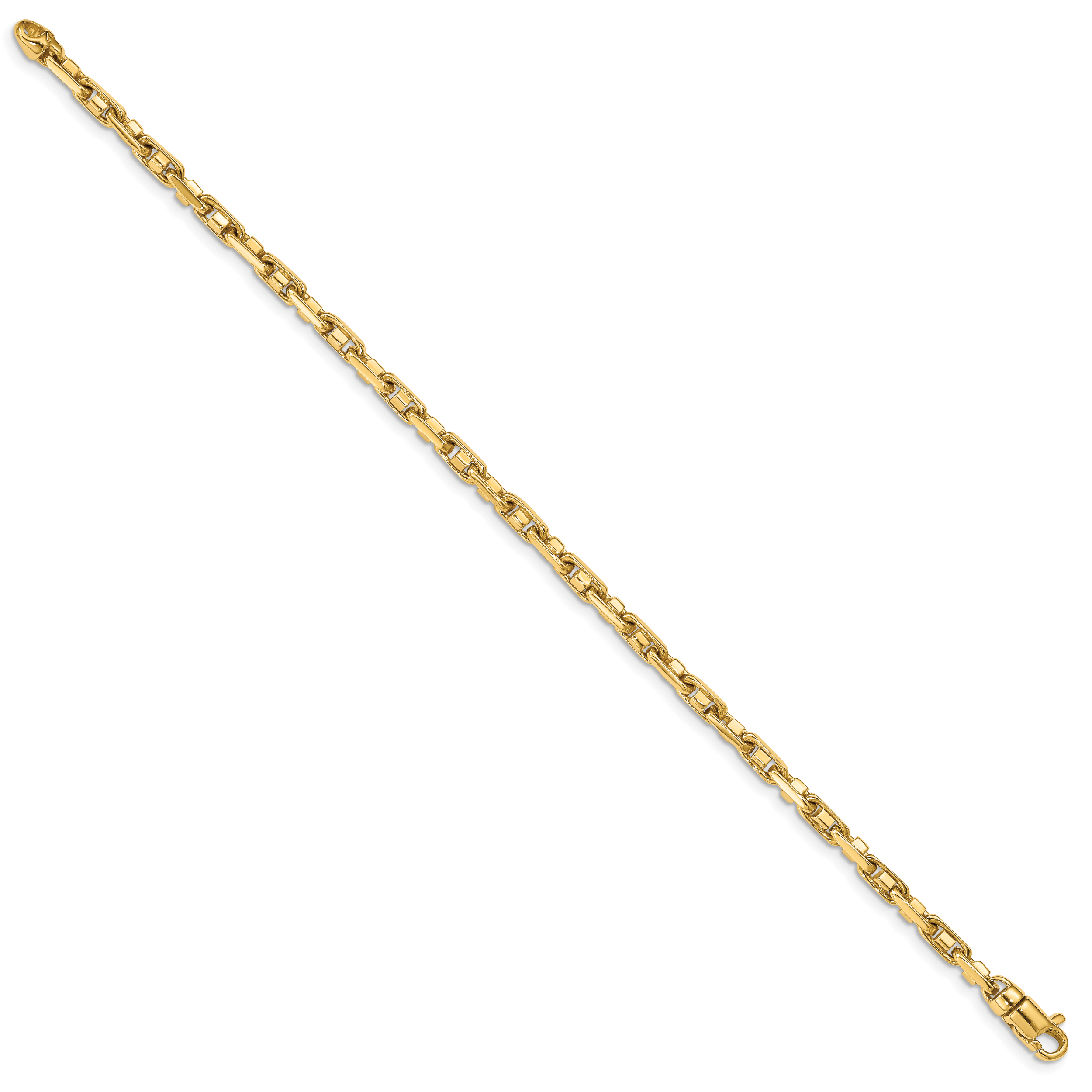 14k 3.8mm Polished Fancy Link Chain